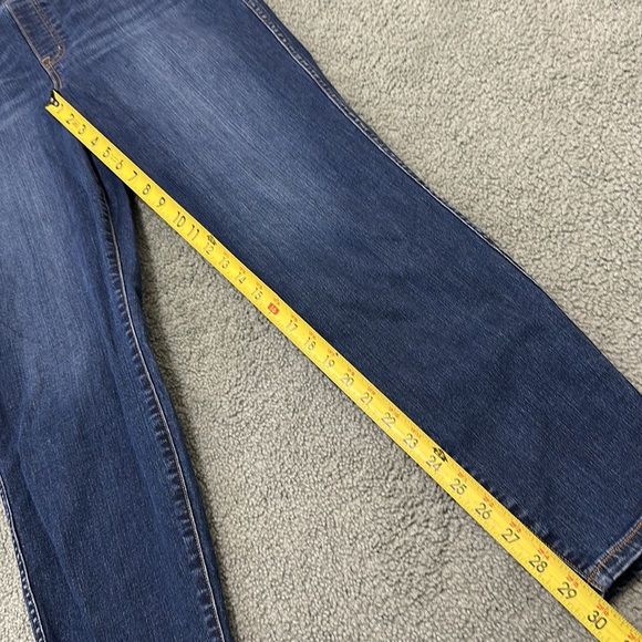 SPANX Ankle Skinny Blue Jeans Pull On 1X Tall Long #20342T - Picture 4 of 9